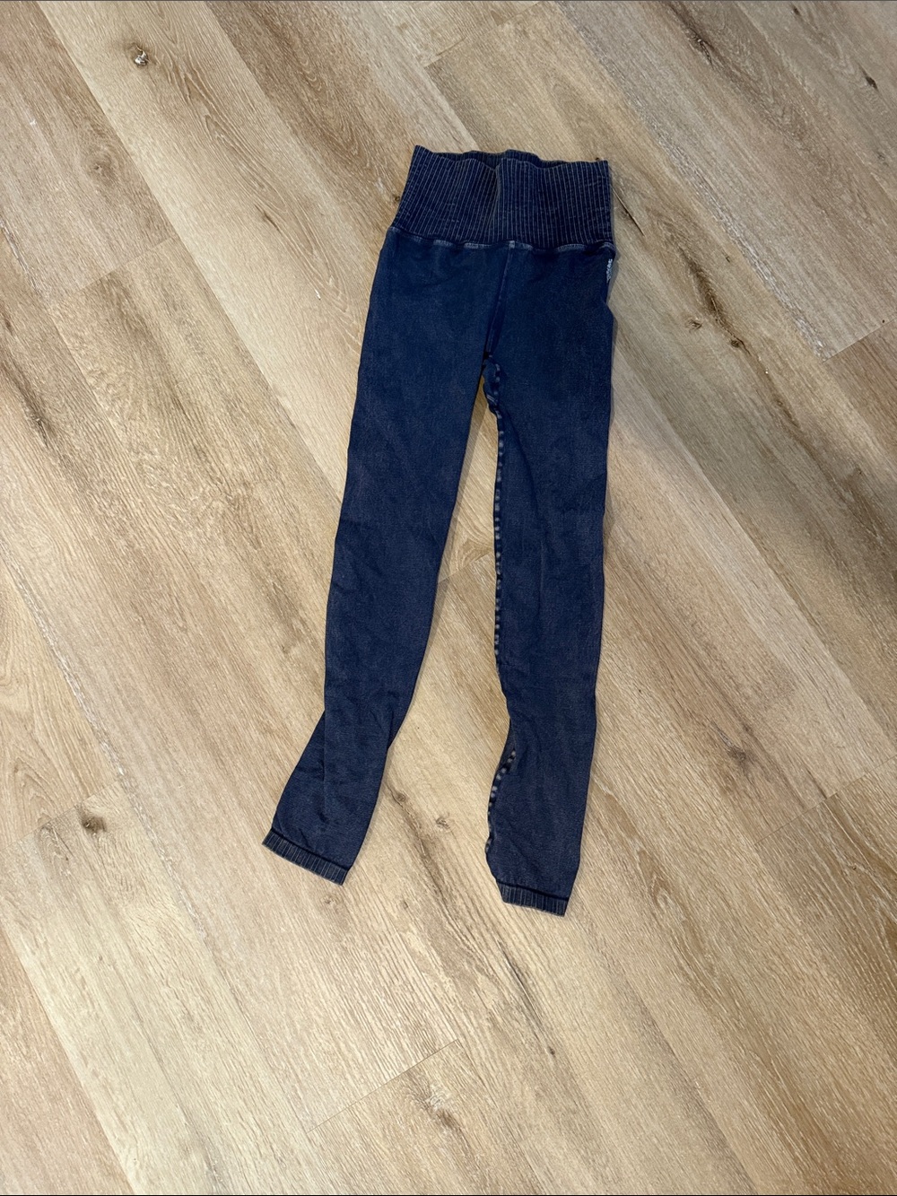 FP Movement by Free People Navy Ribbed Waist Leggings